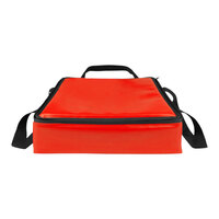 Sterno Customizable 16" x 16" x 6" Medium Red Vinyl Insulated Premium Breakfast Delivery Bag 98026-300000