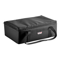 Sterno Customizable 24" x 16" x 8" Medium Black Nylon Insulated Catering Food Carrier 91023-300000