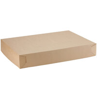 Baker's Lane 26" x 18 1/2" x 4" Kraft Full Sheet Cake / Bakery Box - 5/Pack