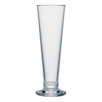 Strahl Design + Contemporary from Steelite International 16 oz. Plastic Footed Pilsner Glass - 12/Pack