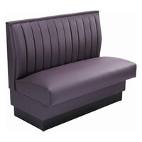 American Tables & Seating 46" Long Single 12 Channel Back Upholstered Booth - 48" High