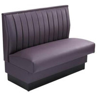 American Tables & Seating 30" Long Single Deuce 8 Channel Back Upholstered Booth - 42" High