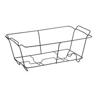 Choice Black Wire Chafer Stand for Full Size Disposable Pans