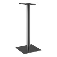 Lancaster Table & Seating 18" Square Black Steel Bar Height Table Base