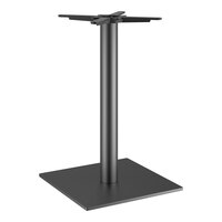 Lancaster Table & Seating 18" Square Black Steel Standard Height Table Base