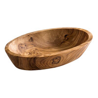 APS 1.5 oz. Oval Olive Wood Serving Bowl