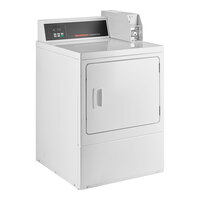 Speed Queen Quantum Gold Pro DV6000WE 7.0 cu. ft. 27" Left Hinged Front Load Electric Commercial Dryer with Rear Control - Coin Operated