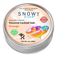 Snowy River Orange Zest Cocktail Rimming Salt 3 oz.