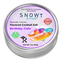 Snowy River Birthday Cake Cocktail Rimming Salt 3 oz.