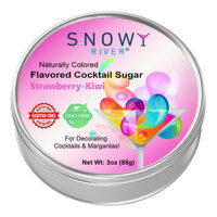 Snowy River Strawberry-Kiwi Cocktail Rimming Sugar 3 oz.