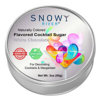 Snowy River White Chocolate Cocktail Rimming Sugar 3 oz.