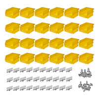 Triton Products DuraHook Small Yellow BinKit with 24 Bins