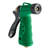 Regency 3/4" Plastic Garden Spray Nozzle with Green Plastic Handle