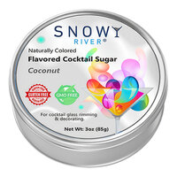 Snowy River Coconut Cocktail Rimming Sugar 3 oz.