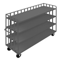 Durham Mfg 72" x 30" 14 Gauge Steel 4-Shelf Open Portable Truck OPT-7230-95