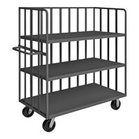 Durham Mfg 60" x 24" 14 Gauge Steel 3-Shelf Open Portable Truck OPT-6024-3-6PH-95