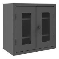 Durham Mfg 36" x 24" x 42" 12 Gauge Steel 2-Shelf Storage Cabinet with Clear-View Doors HDCC243642-2S95