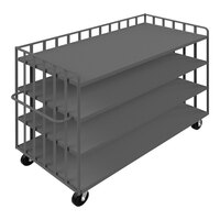 Durham Mfg 72" x 36" 14 Gauge Steel 4-Shelf Open Portable Truck OPT-7236-95