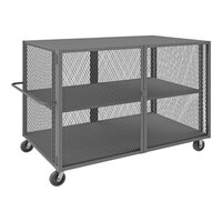 Durham Mfg 44" x 74" 14 Gauge Steel Adjustable 2-Shelf Security Mesh Truck HTL-4474-DD-1AS-95