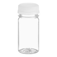 Captiva Containers 2.5 oz. Round PET Clear Energy Bottle with Clear Lid - 900/Case