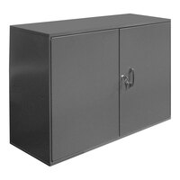 Durham Mfg 33 3/4" x 11 7/8" x 23 7/8" 20 Gauge Steel Abrasive Storage Cabinet with Pegboard Panel, 5 Hooks, and Dividers 060A-95-WFS