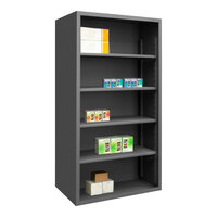 Durham Mfg 48" x 18" x 72" 12 Gauge Steel Adjustable 4-Shelf Enclosed Shelving Cabinet 5007-4S-95