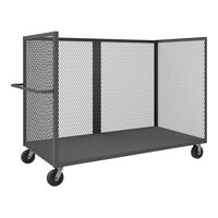 Durham Mfg 36" x 72" 14 Gauge Steel 3-Sided Mesh Truck - 2,000 lb. Capacity 3ST-EX3672-95