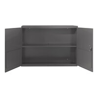 Durham Mfg 33 3/4" x 11 7/8" x 23 7/8" 20 Gauge Steel 2-Shelf Wall-Mounted Storage Cabinet with Door Pockets 060-95-WFS