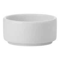 Luzerne Sentosa by 1880 Hospitality 1.25 oz. Bright White Porcelain Condiment Dish - 144/Case