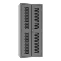 Durham Mfg 36" x 18" x 84" 14 Gauge Steel 4-Shelf Storage Cabinet with Ventilated Doors EMDC-361884-95