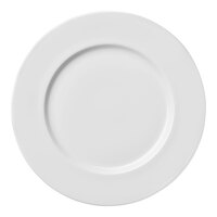 Luzerne Sentosa by 1880 Hospitality 8 1/4" Bright White Porcelain Wide Rim Plate - 24/Case