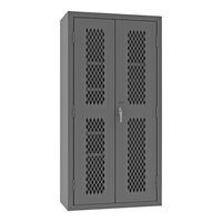 Durham Mfg 36" x 18" x 72" 14 Gauge Steel 5-Shelf Janitorial Cabinet with Ventilated Doors EMDCJC-361872-4S-95