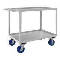 Durham Mfg 24" x 36" Stainless Steel 2-Shelf Stock Cart SRSC1624362ALU6PU