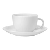 Luzerne Sentosa by 1880 Hospitality 8.5 oz. Bright White Porcelain Cappuccino Cup - 24/Case