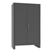 Durham Mfg 48" x 24" x 78" 14 Gauge Steel Storage Cabinet with Louvered Panels JC-482478-BDLP-95