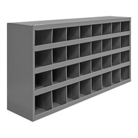 Durham Mfg 9" Steel Storage Bin Shelf with 32 Openings 344-95