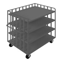 Durham Mfg 48" x 36" 14 Gauge Steel 4-Shelf Open Portable Truck OPT-4836-4-6PH-95