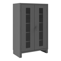 Durham Mfg 48" x 24" x 78" 12 Gauge Steel 4-Shelf Storage Cabinet with Clear-View Doors HDCC244878-4S95