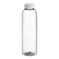 Captiva Containers 16 oz. Round rPET Clear Juice Bottle with Clear Lid - 186/Case