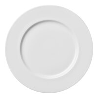 Luzerne Sentosa by 1880 Hospitality 6 1/2" Bright White Porcelain Wide Rim Plate - 36/Case