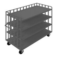 Durham Mfg 60" x 30" 14 Gauge Steel 4-Shelf Open Portable Truck OPT-6030-4-6PH-95