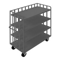 Durham Mfg 48" x 24" 14 Gauge Steel 4-Shelf Open Portable Truck OPT-4824-4-6PH-95