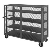 Durham Mfg 30" x 60" 14 Gauge Steel Adjustable 4-Shelf Cage Truck HTL-3060-DD-3AS-95