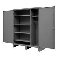 Durham Mfg 60" x 24" x 78" 12 Gauge Steel 5-Shelf Wardrobe Cabinet with Hanger Bar HDWC246078-5S95