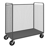 Durham Mfg 30" x 60" 14 Gauge Steel 3-Sided Wire Cart W3ST-306068-1-8MR95