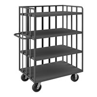 Durham Mfg 36" x 24" 14 Gauge Steel 4-Shelf Open Portable Truck OPT-3624-95