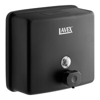 Lavex 48 fl. oz. (1,420 mL) Matte Black Stainless Steel Manual Surface-Mounted Liquid Soap Dispenser