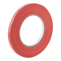 Tach-It 38-180 0.375" x 180 Yard Red UPVC Bag Sealing Tape for E-3, E-7R, E-7R-SS, and 3235 - 12/Pack