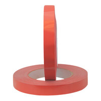 Tach-It 34-180 0.75" x 180 Yard Red UPVC Bag Sealing Tape for E-9 - 12/Pack