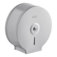 Lavex Stainless Steel Surface-Mounted Jumbo Single-Roll Toilet Tissue Dispenser